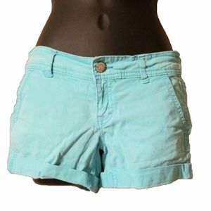 Aeropostale Turquoise Shorts, Size 000 *runs big